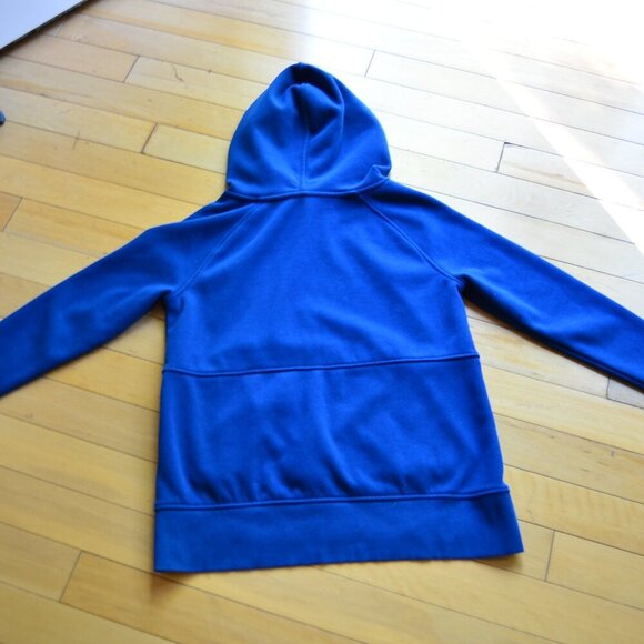 Athleta Hoodie Womens XS Blue Sweatshirt Pocket Side Slits Activewear - Picture 10 of 12